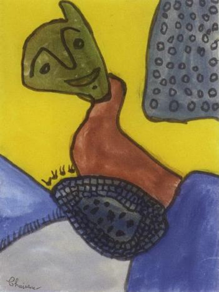 Composition au personnage by Gaston Chaissac