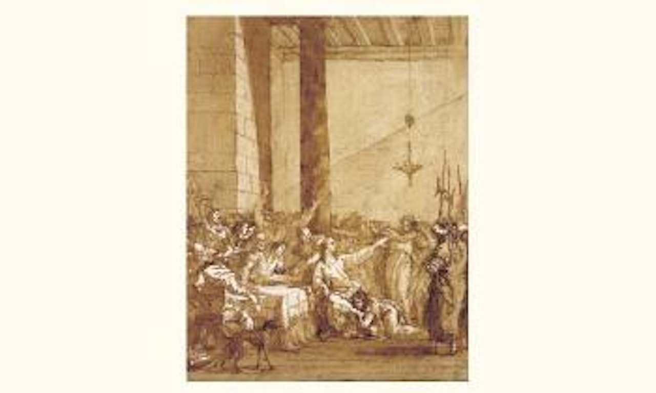 Mary Magdalene washing Christ's feet by Giovanni Domenico Tiepolo