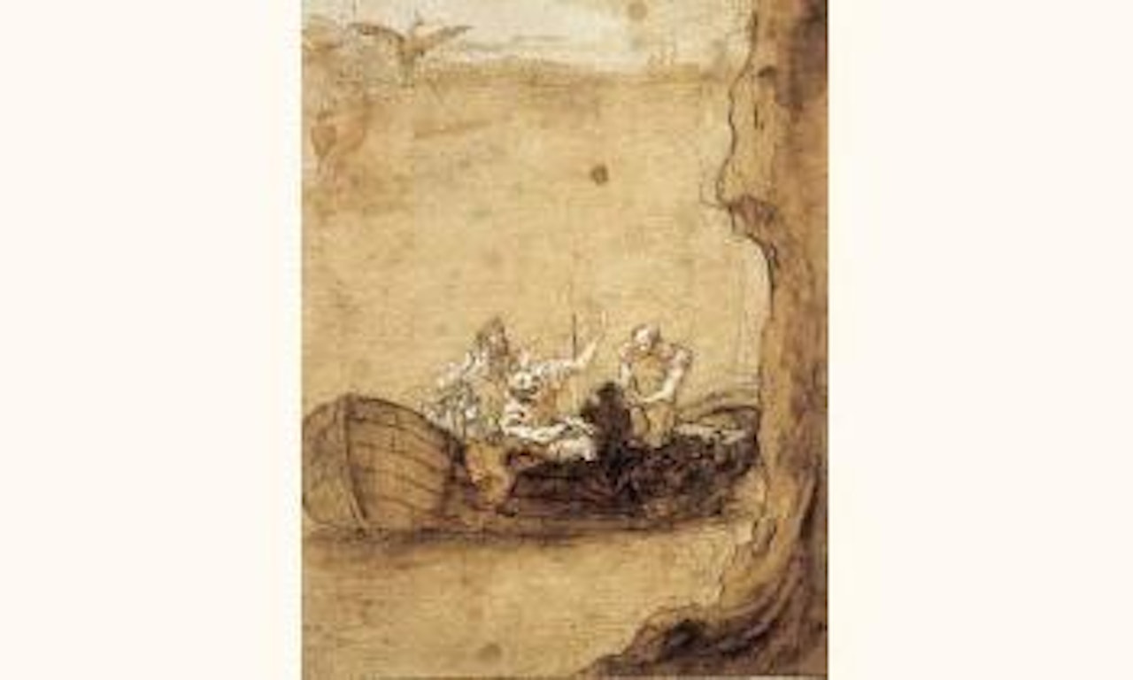Saint Peter finding a coin in a fish mouth by Giovanni Domenico Tiepolo