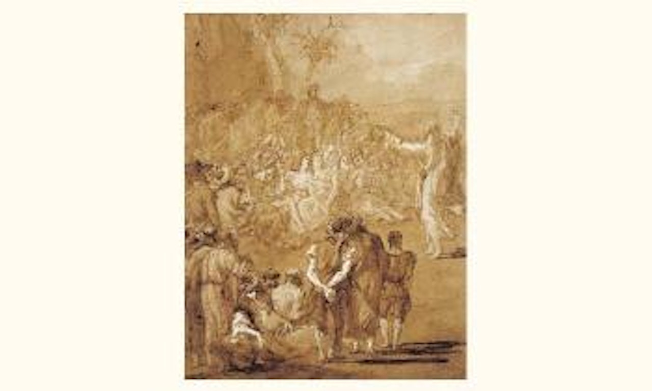 Christ preaching in the desert by Giovanni Domenico Tiepolo
