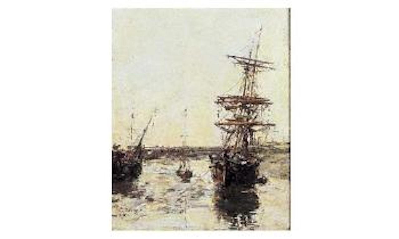 Avant-port de Trouville by Eugène Boudin