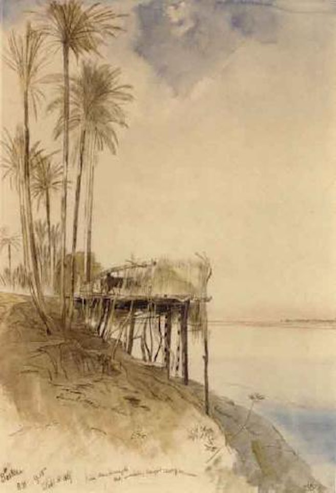 View of Toske on the upper Nile by Edward Lear