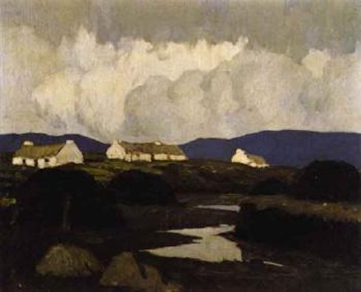 Village at edge of the bog by Paul Henry