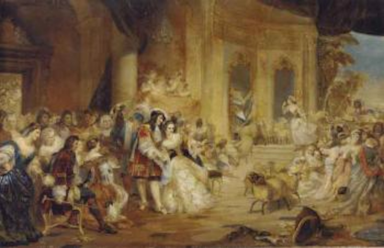 An incident at the opera by Edward Matthew Ward