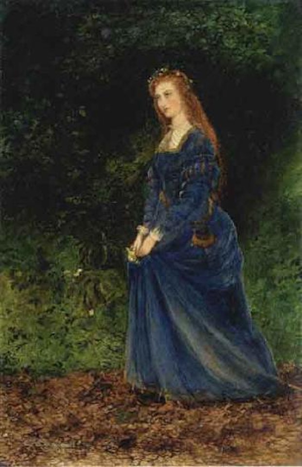 Portrait of the artist's wife, Theodosia, as Ophelia by John Atkinson Grimshaw