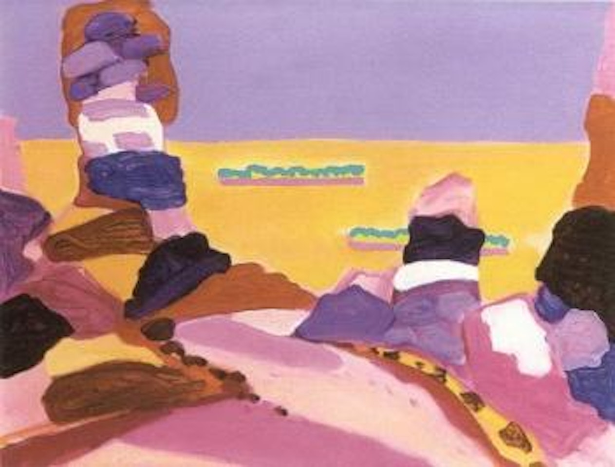 Descente sur le desert by Charles Lapicque