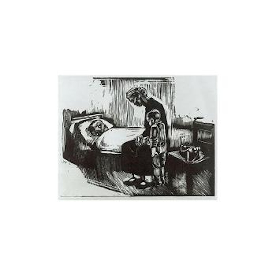 Besuch im krankenhaus by Kathe Kollwitz