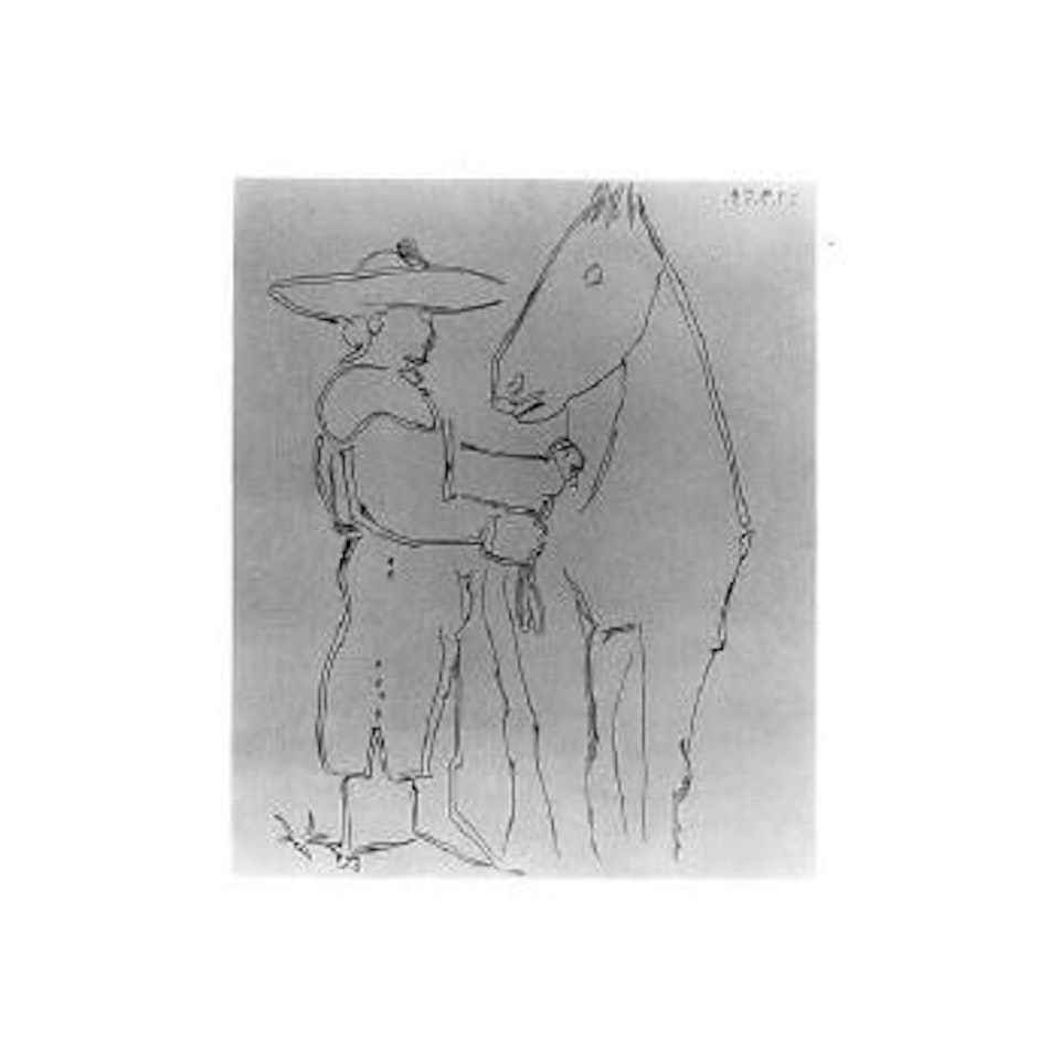 Picador et cheval by Pablo Picasso