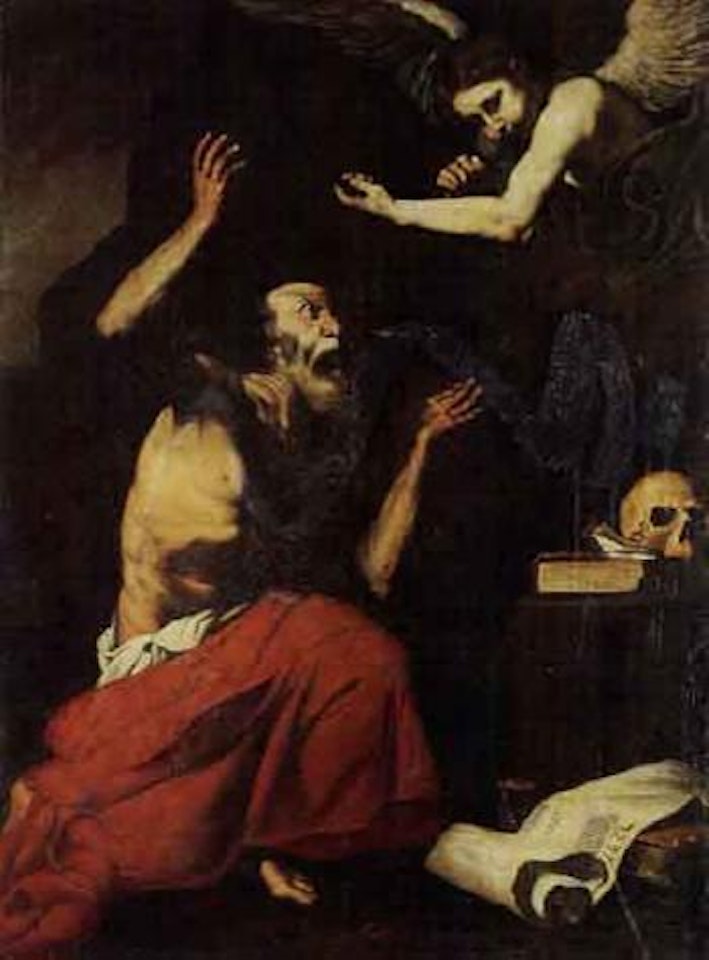 St Hieronymous and angel by Jusepe de Ribera