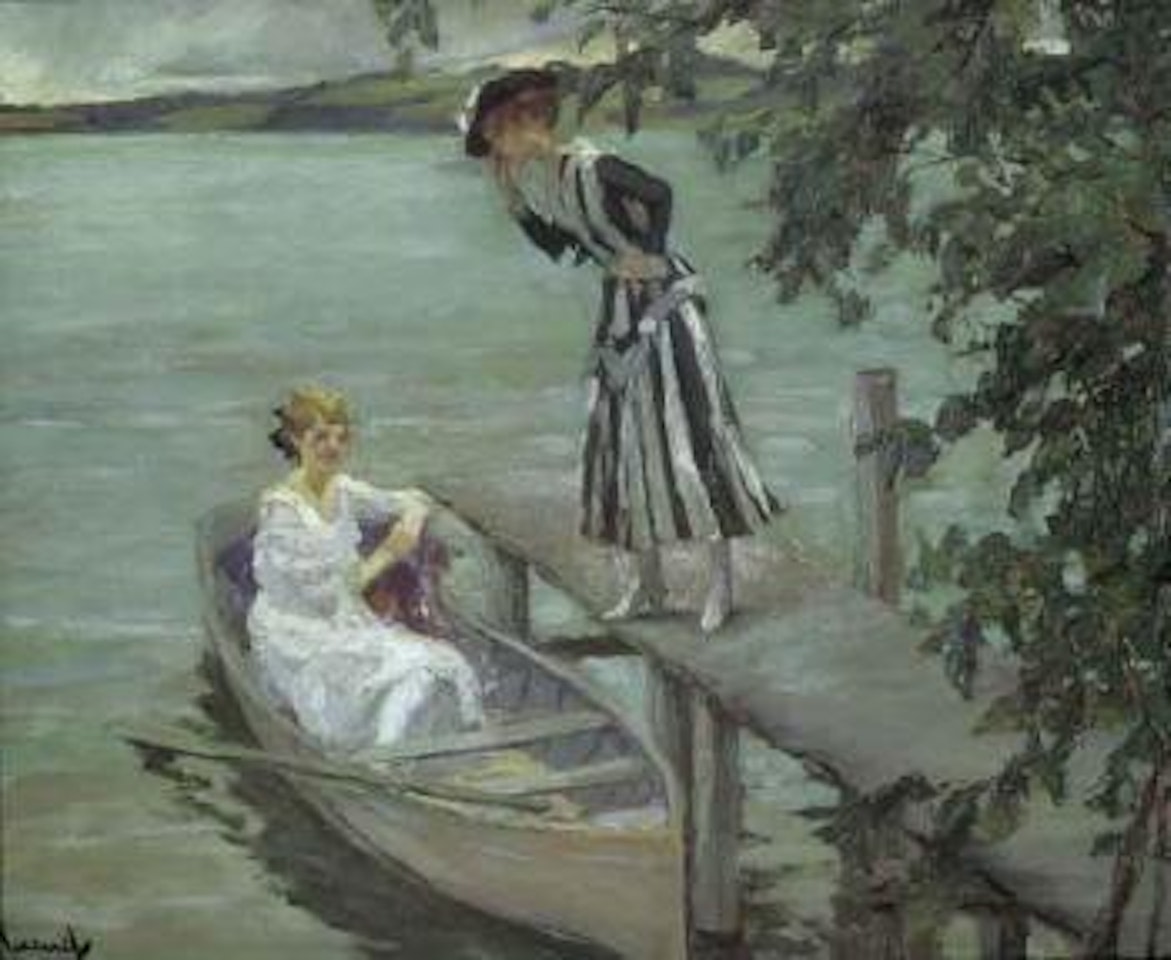 Landing stage by Edward Cucuel