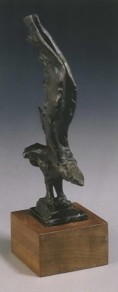 Eagle with outstretched wings by Elisabeth Frink