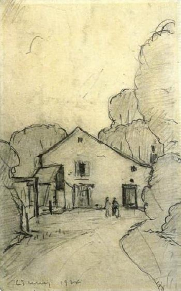 Cottage on Roe Green by Laurence Stephen Lowry