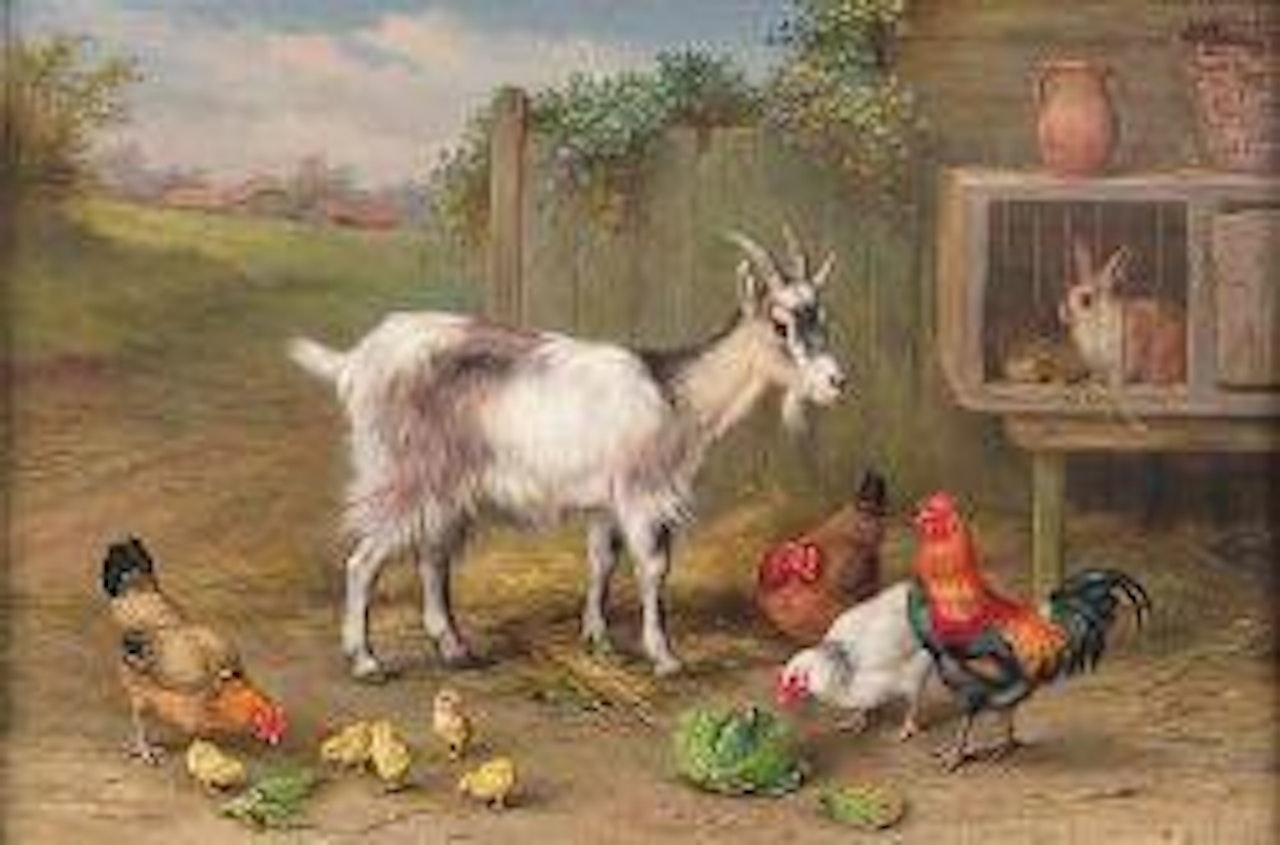 Farmyard companions by Edgar Hunt