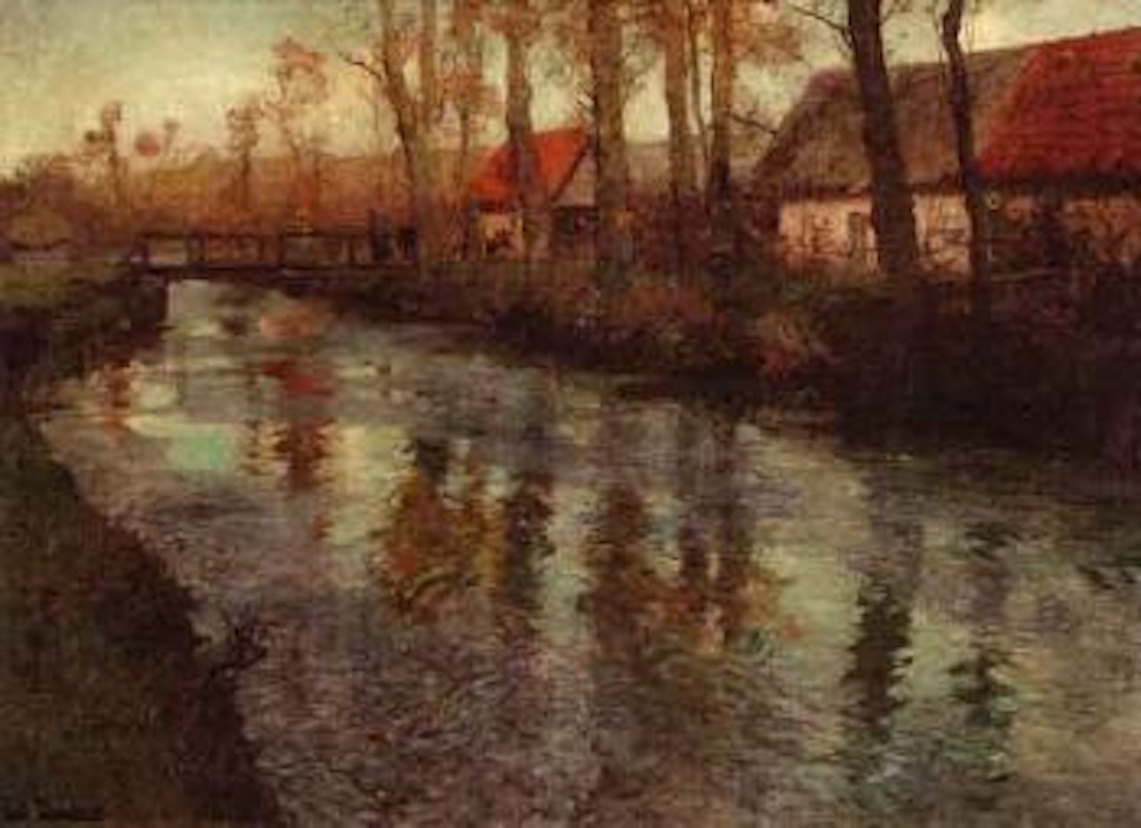 River landscape, Normandy by Fritz Thaulow