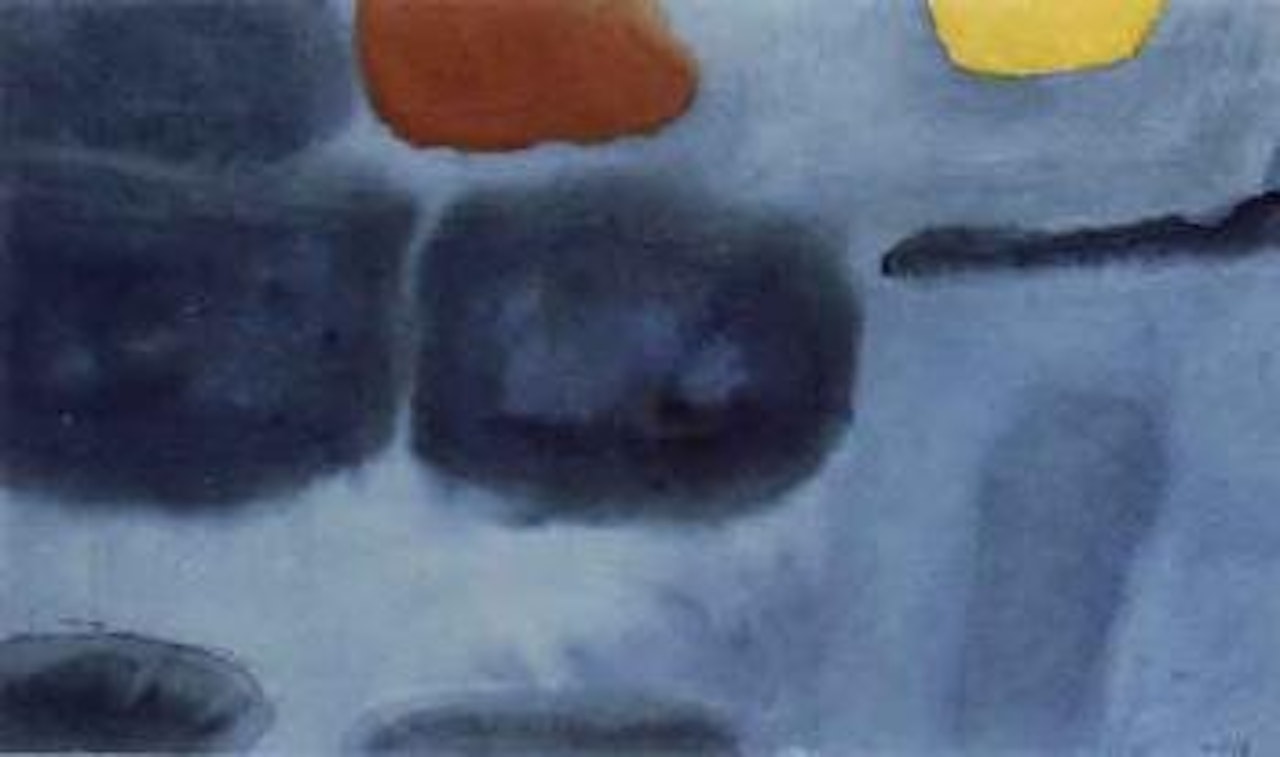 Blue, yellow and red by William Scott