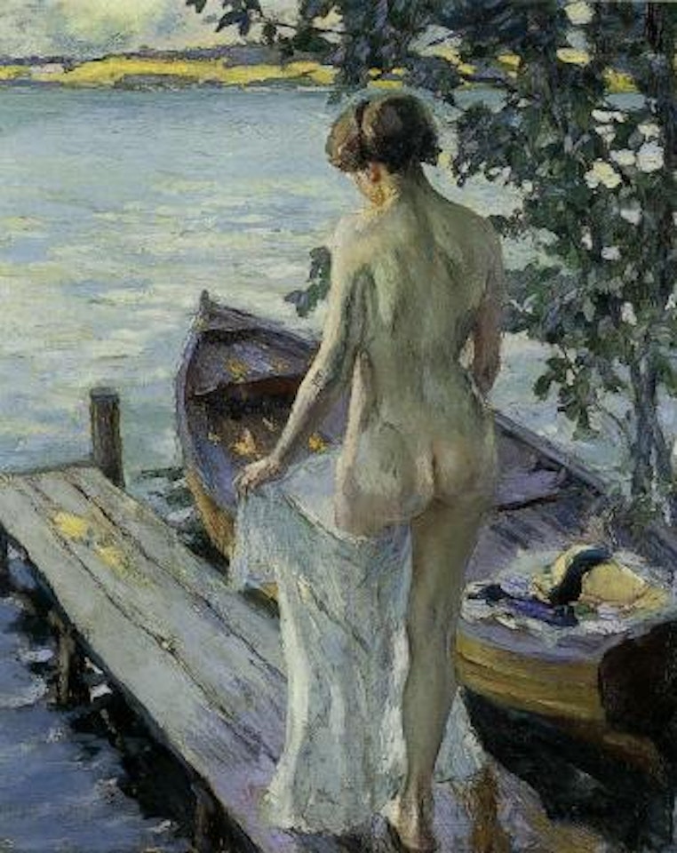By the pier by Edward Cucuel