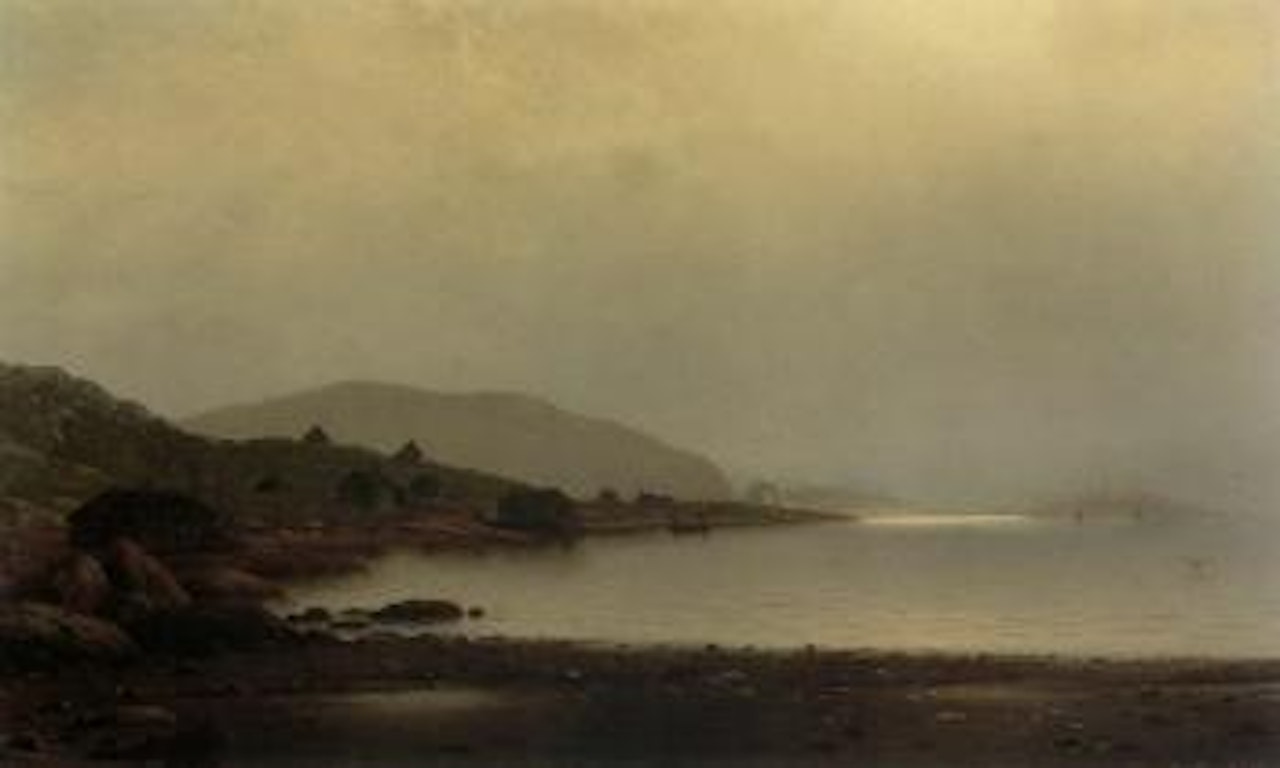 Fishermen's home near Cape St. John, Coast of Labrador by William Bradford