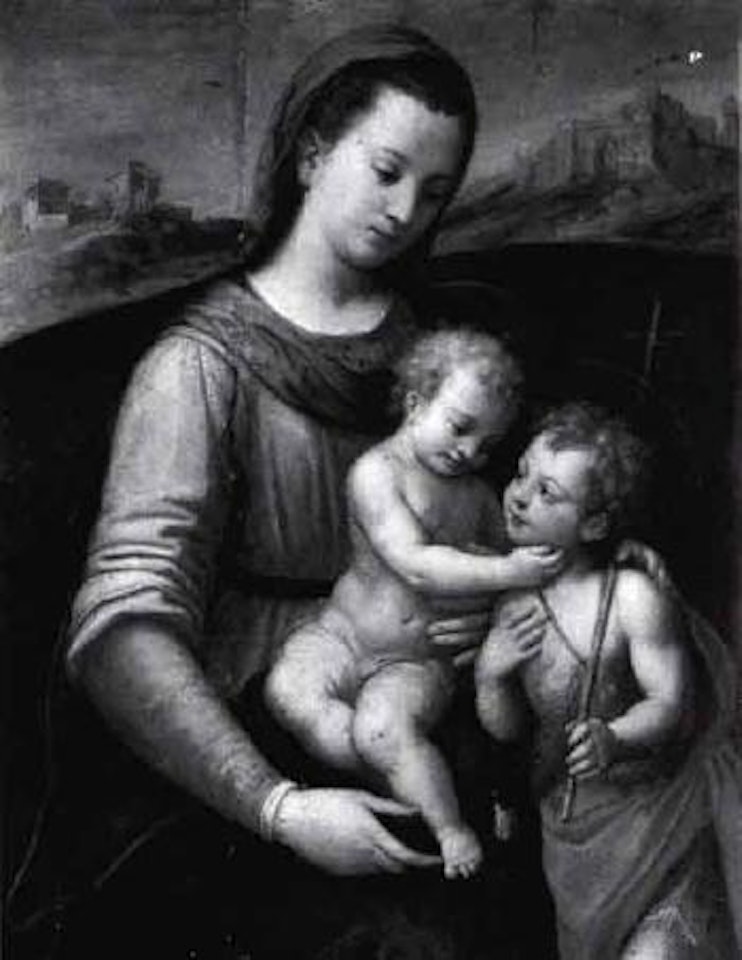 Madonna and Child with Saint John the Baptist by Continental School