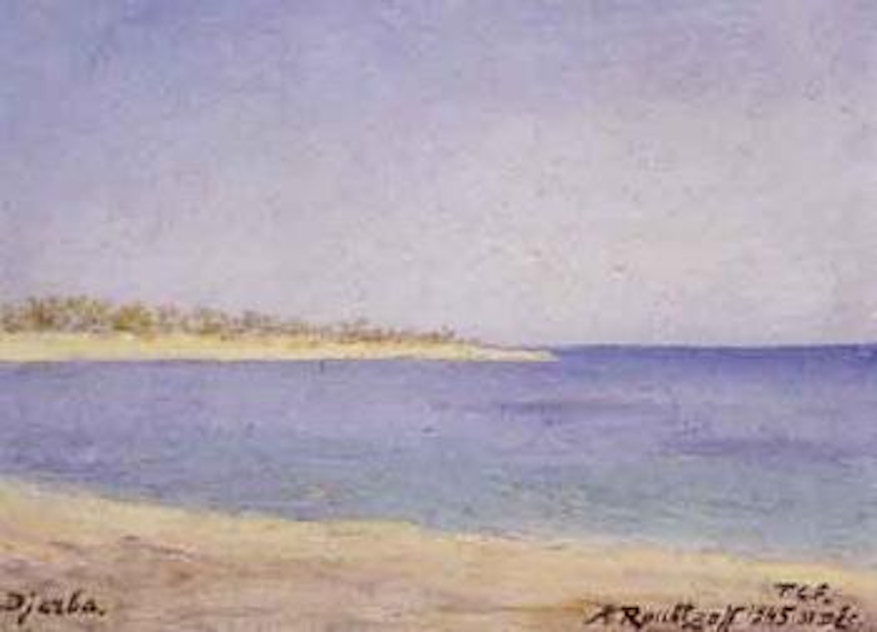 Djerba beach by Alexandre Roubtzoff