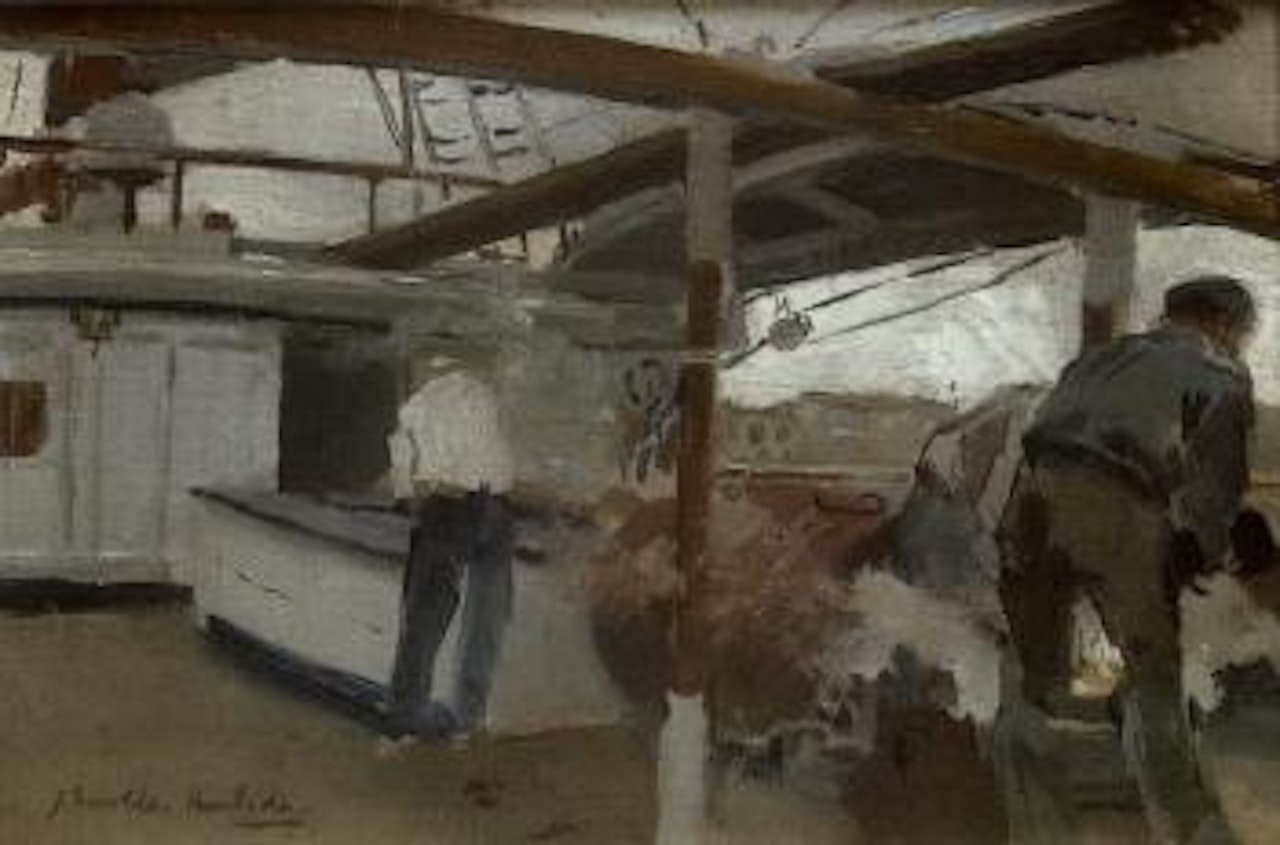 On board of the Falucho by Joaquin Sorolla Y Bastida