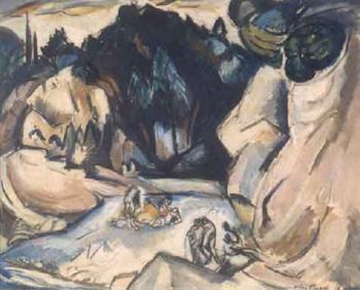 Attente sur la terrasse by Othon Friesz