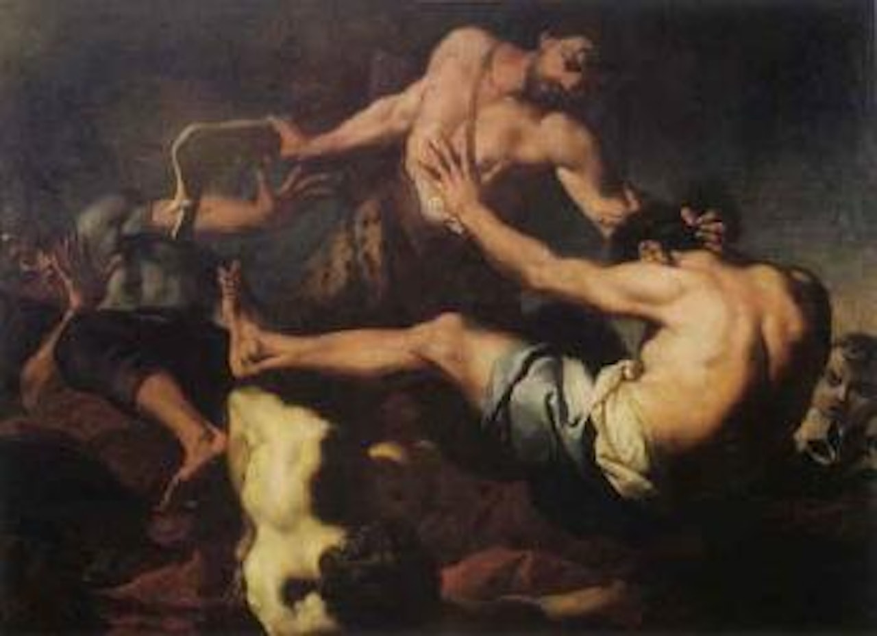 Samson and the Philistines by Circle of Luca Giordano