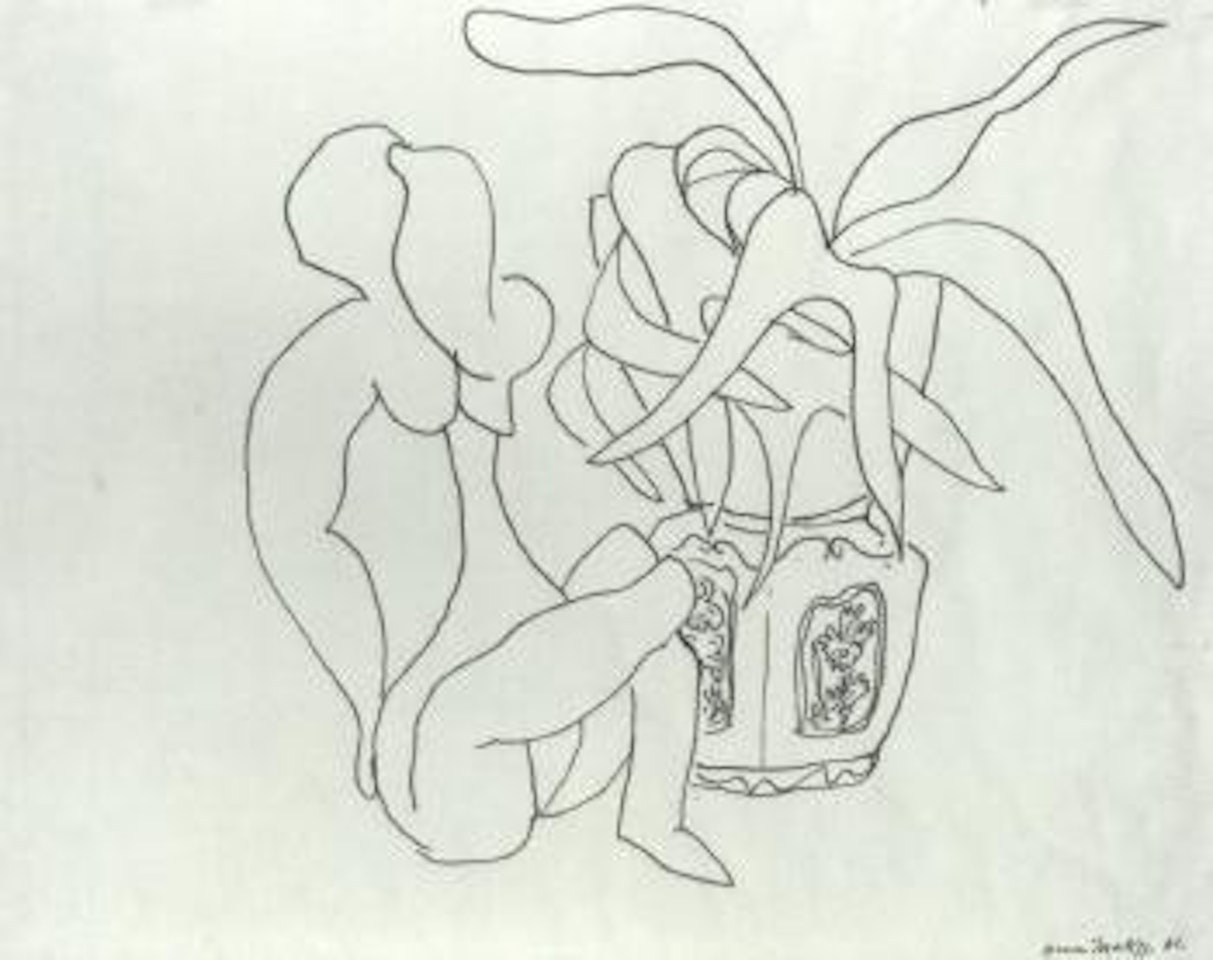 Nu assis a la plante by Henri Matisse