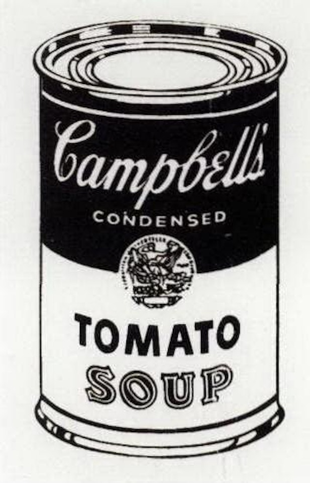 Campbell's soup can, tomato by Andy Warhol