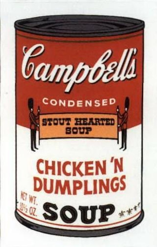 Chicken'n dumplings, from Campbell's soup by Andy Warhol