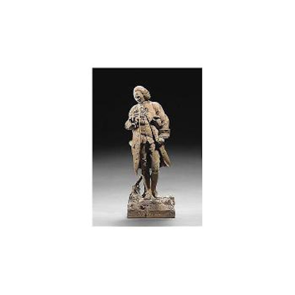 Portrait statuette of Jean Jacques Rousseau by Albert-Ernest Carrier-Belleuse