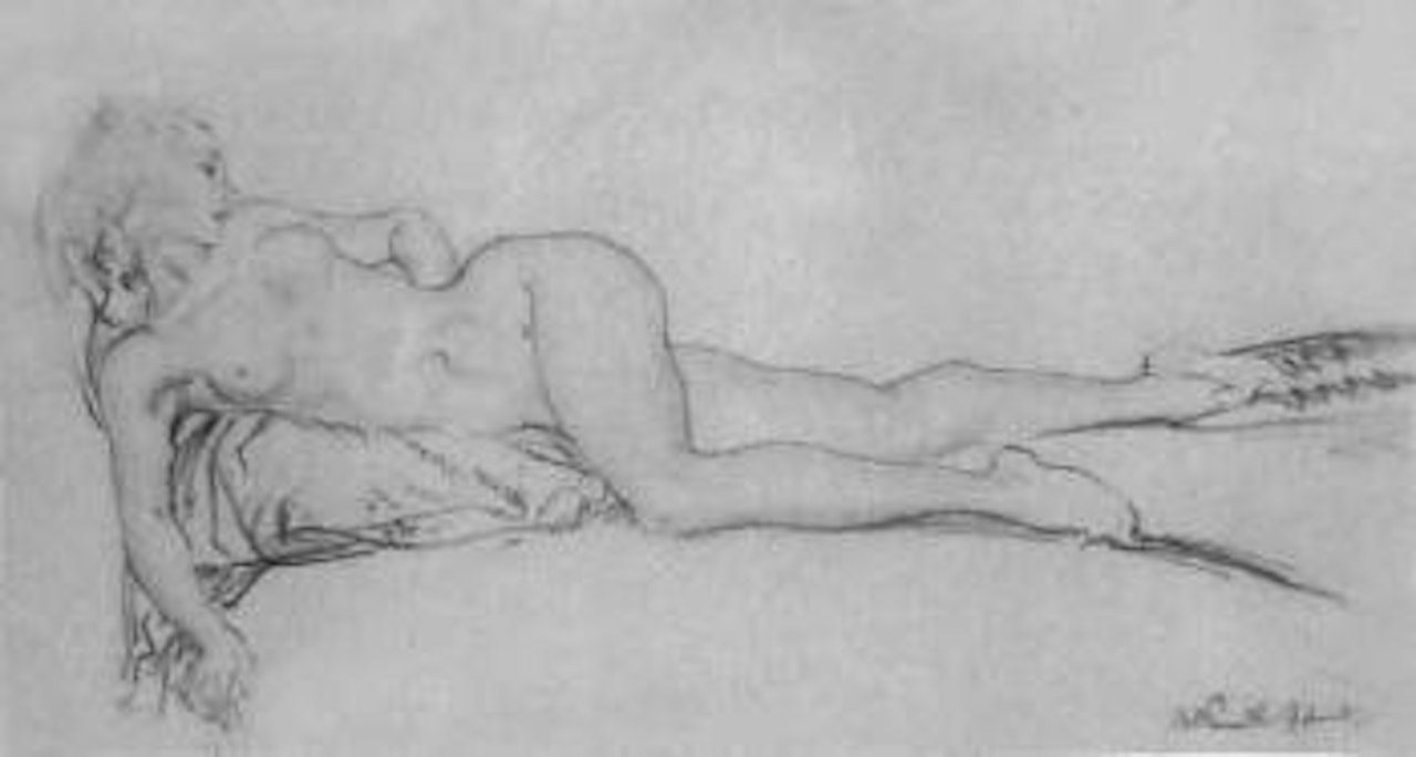 Recumbent nude by William Russell Flint