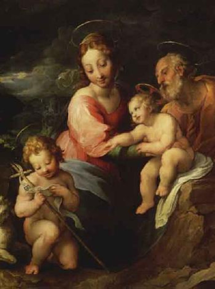 Holy Family with infant Saint John the Baptist by BOLOGNESE SCHOOL