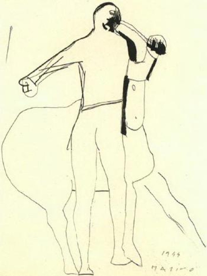 Rider and horse by Marino Marini