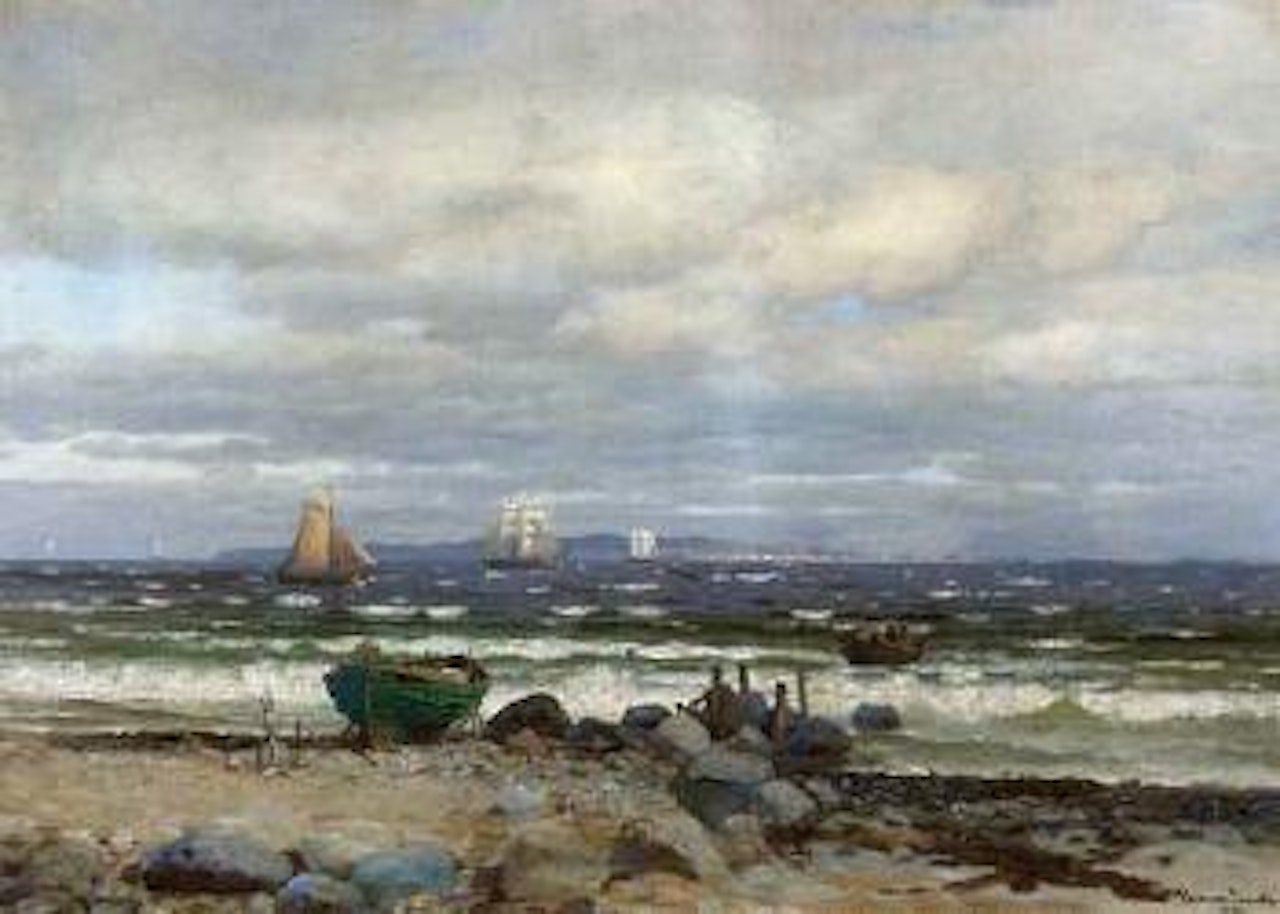 Oresund beach north of Kronborg by Anders Andersen-Lundby