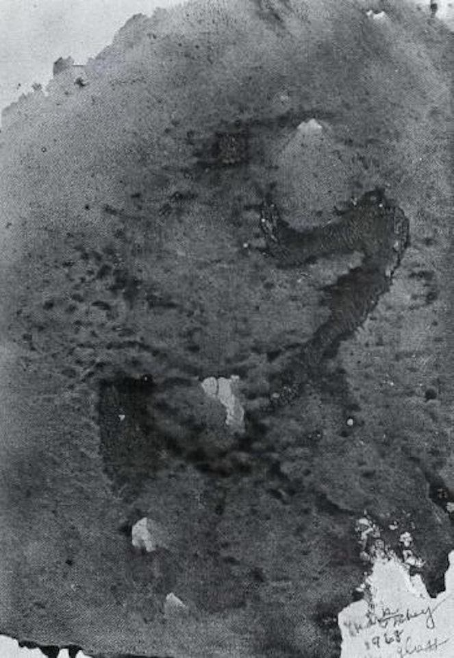 On glass by Mark Tobey