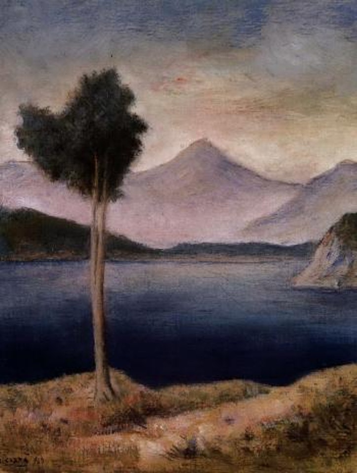 Piona lake by Carlo Carra