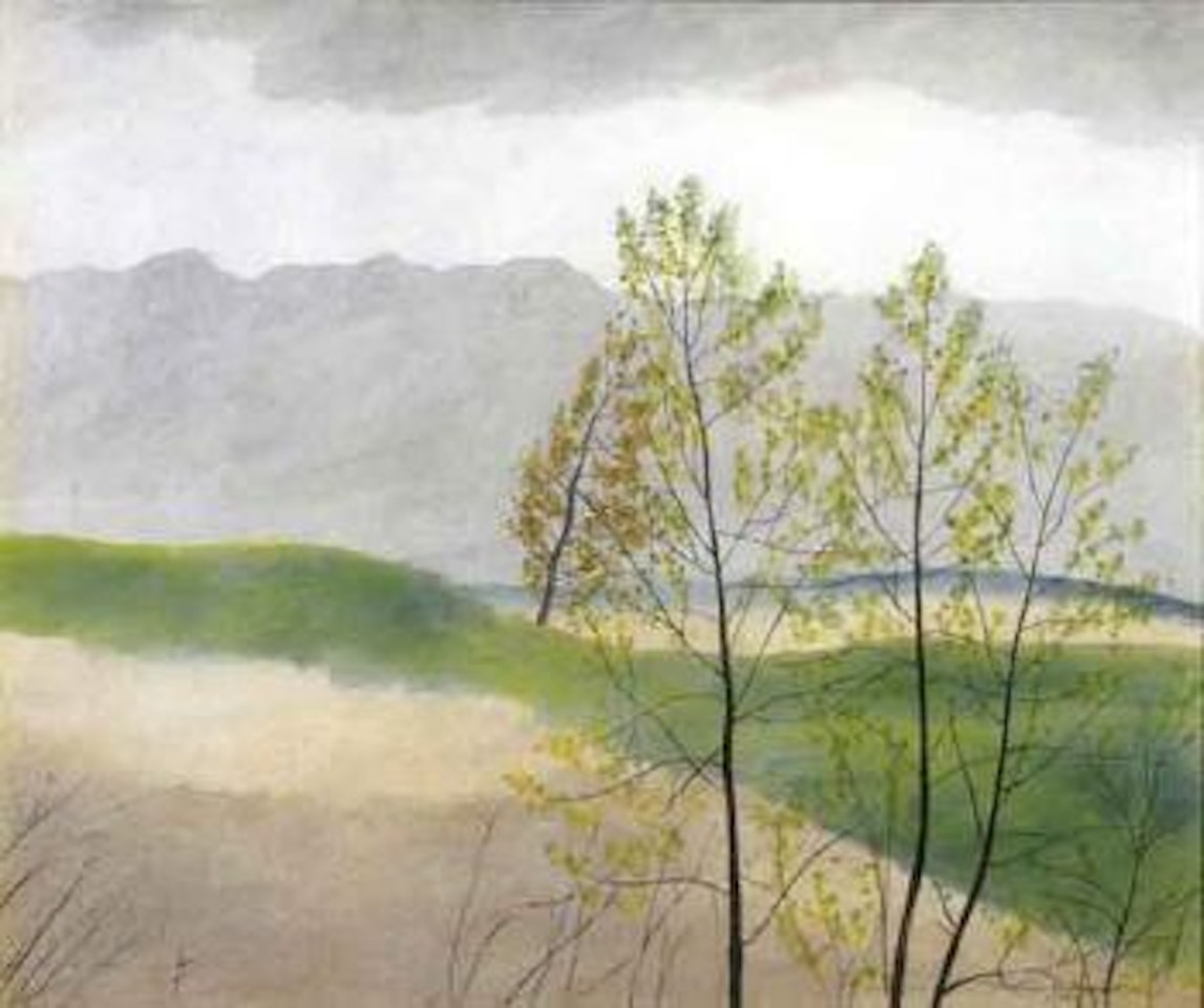 Dunes with trees by Léon Spilliaert