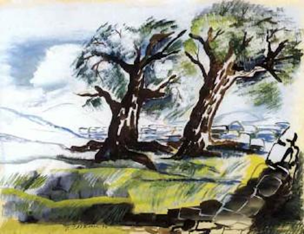 Paysage by Ossip Zadkine