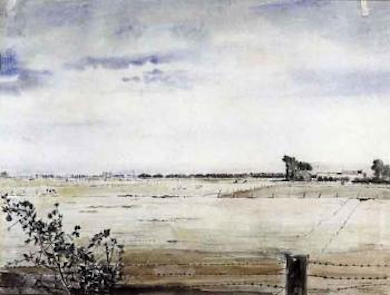 View of Sint-Idesbald by Paul Delvaux