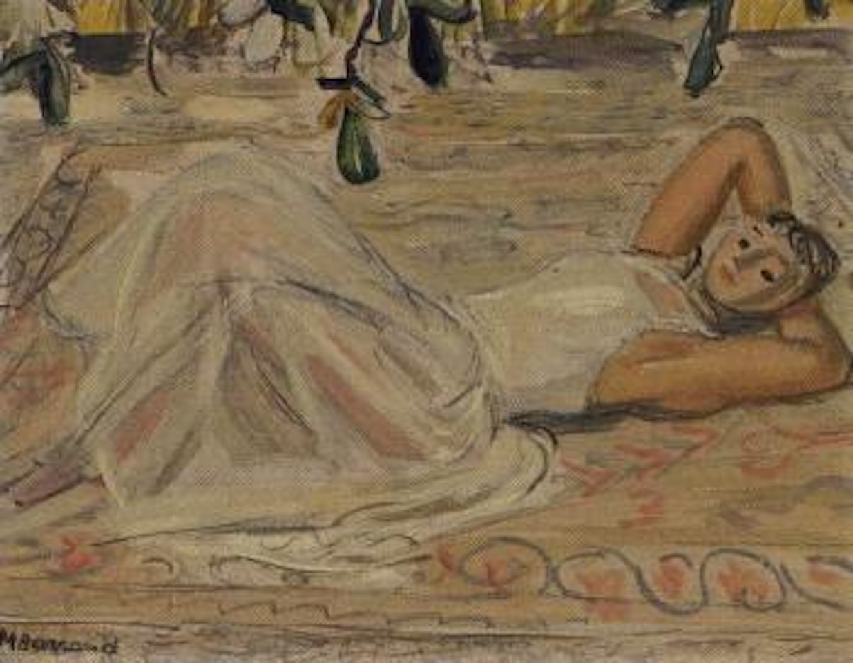 Danseuse sur le dos by Maurice Barraud