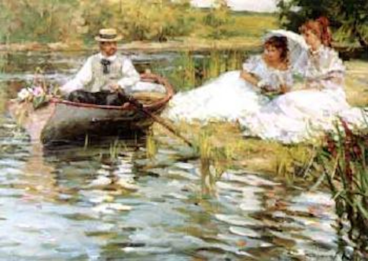 Care for a row, ladies ? by Constantin Razoumov