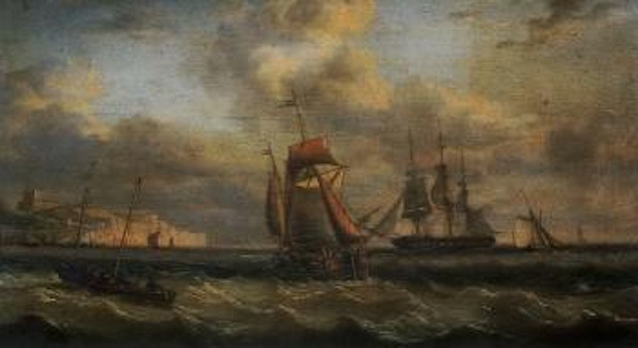 Shipping off the coast of Dover by Charles Martin Powell