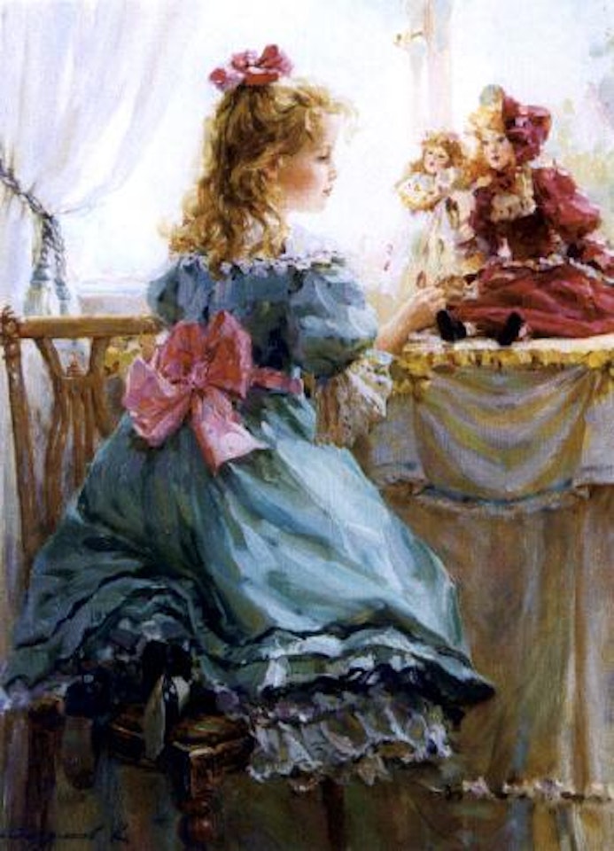 Playing with my doll by Constantin Razoumov