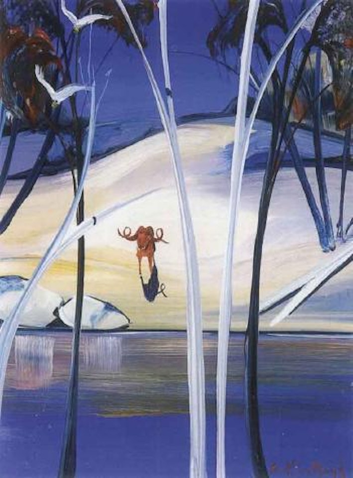 Red ram and Shoalhaven river by Arthur Merric Bloomfield Boyd