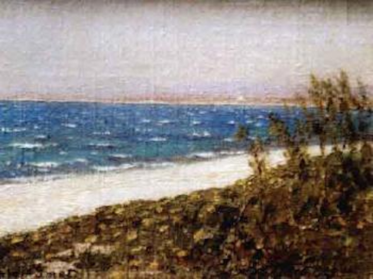 Plage a Hammamet by Alexandre Roubtzoff