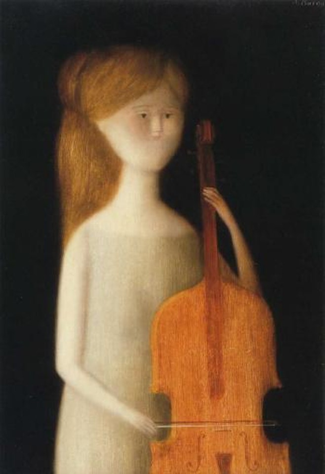 Girl with viola by Antonio Bueno