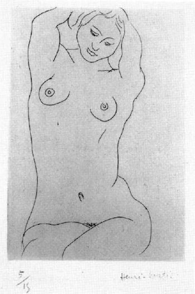 Nu, bras sur la tete by Henri Matisse