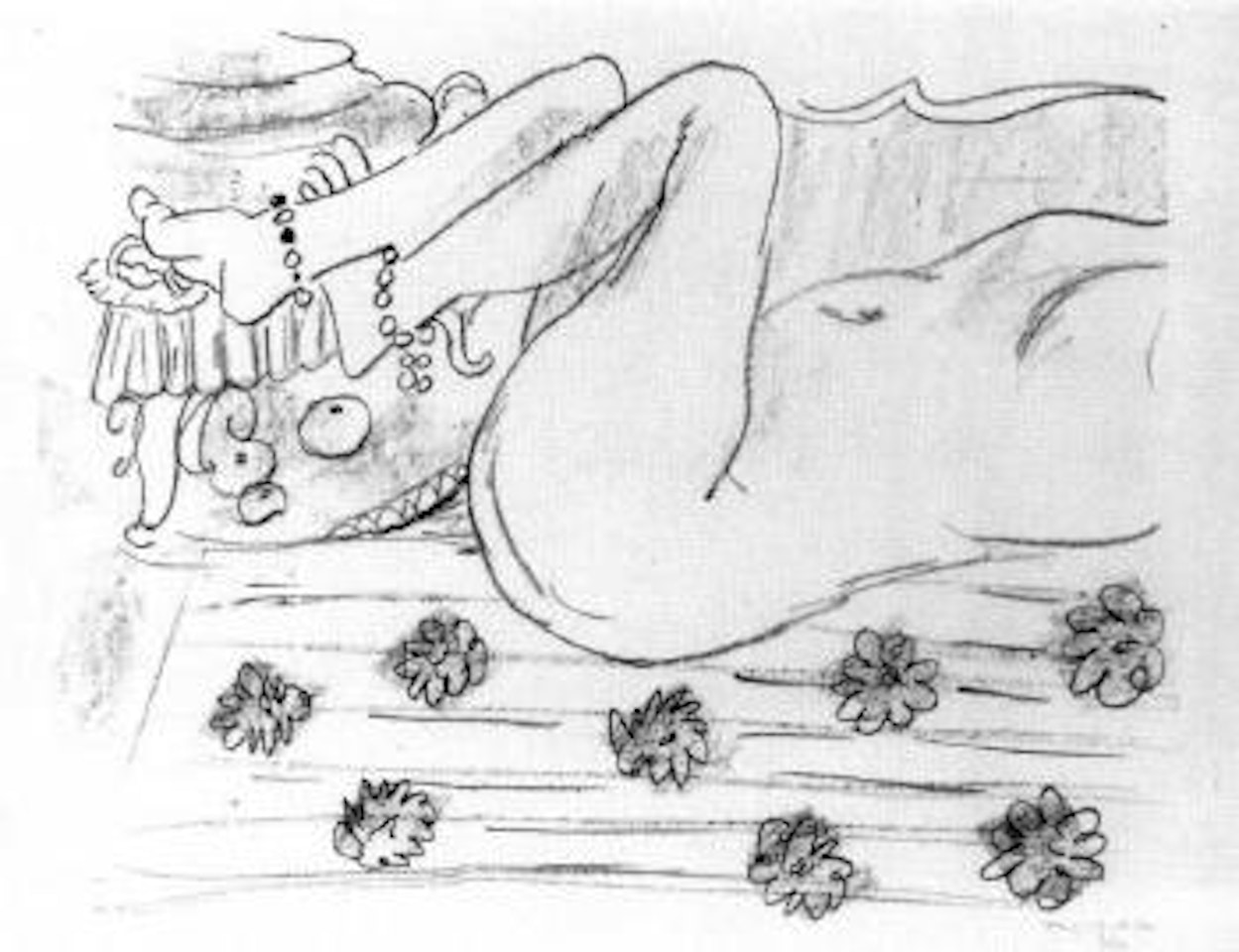 Nu, etude de mouvement de jambes by Henri Matisse