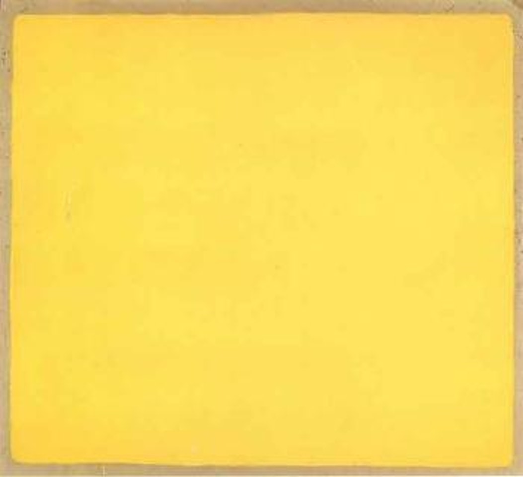 Yellow monochrome by Mario Schifano