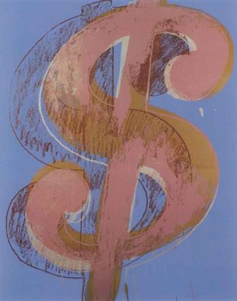 Dollar sign by Andy Warhol